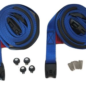 Blue ACW Buckle 2 pc Wind Strap Kit Hot Tub Secure Spa Hurricane Tie Down | SIZE OPTIONS
